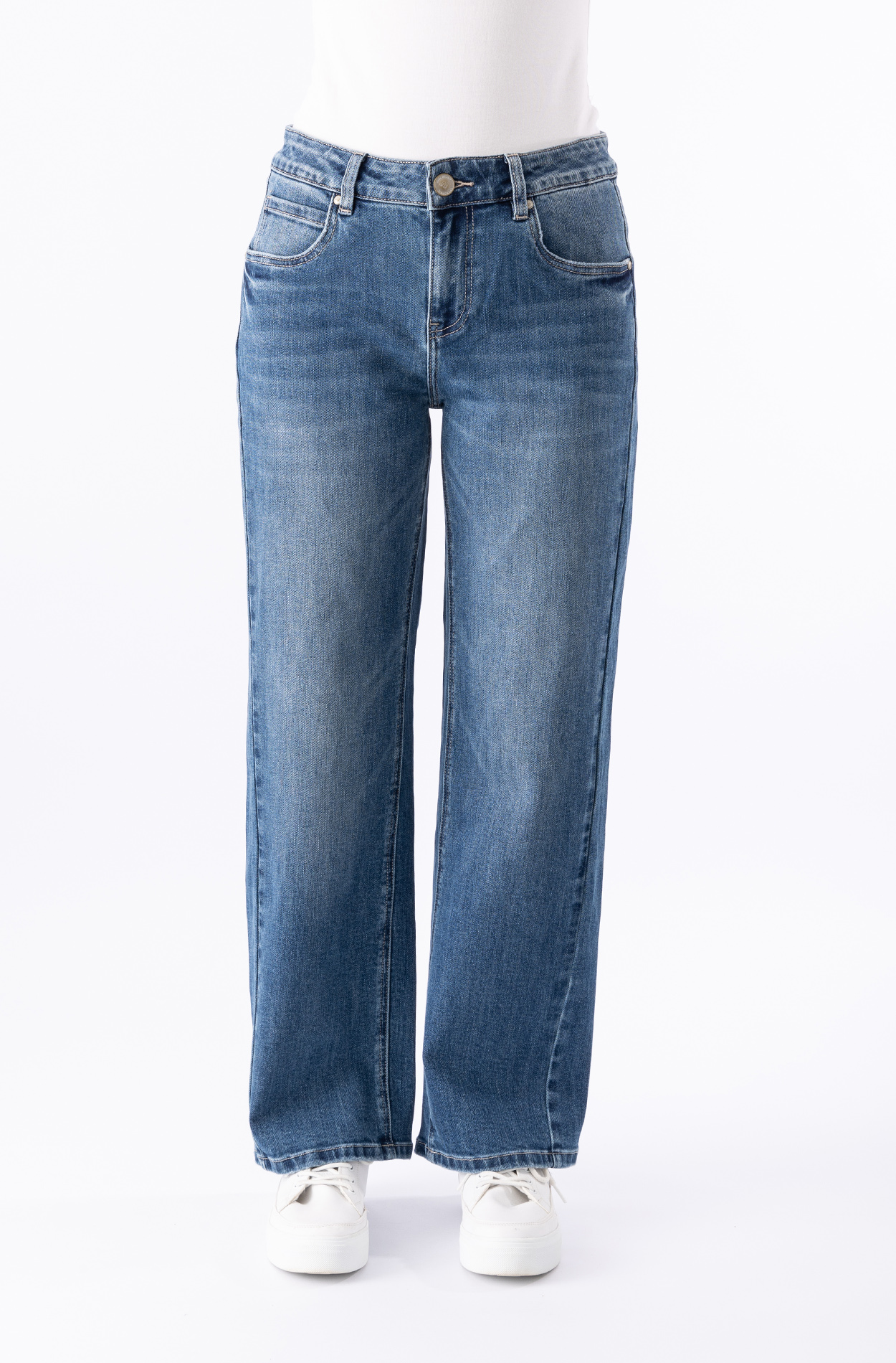 57Farina, Straight-Fit-Jeans, Five-Pocket-Style, authentische Waschung