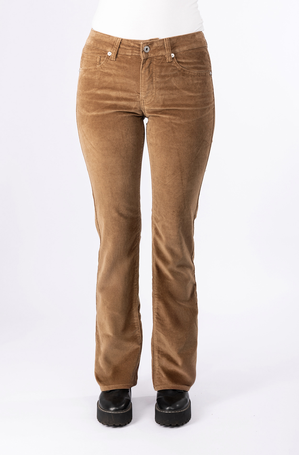 57Cora, Bootcut-Hose, 5-Pocket-Style, Samthose