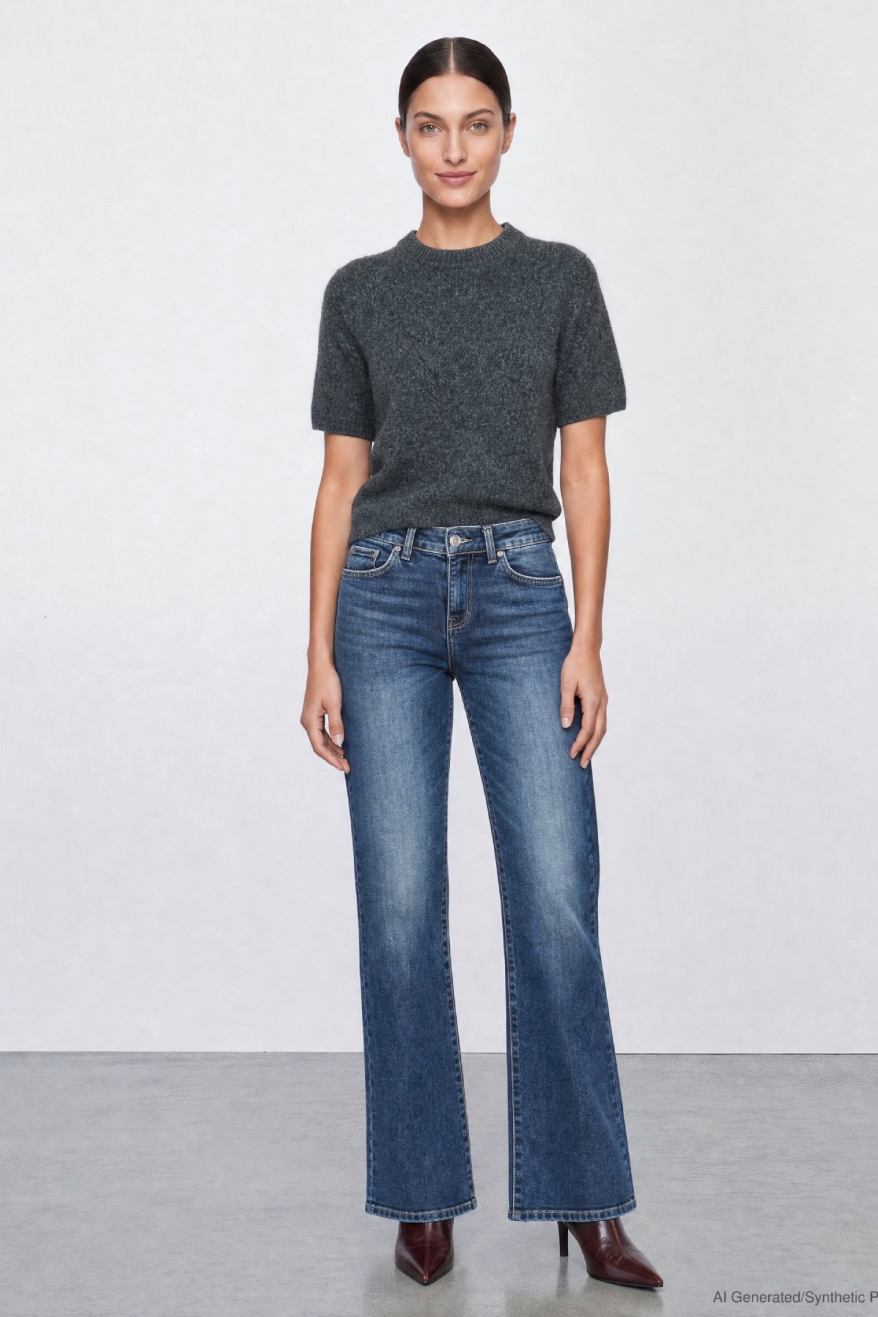 57Cora, Bootcut-Jeans, 5-Pocket-Style