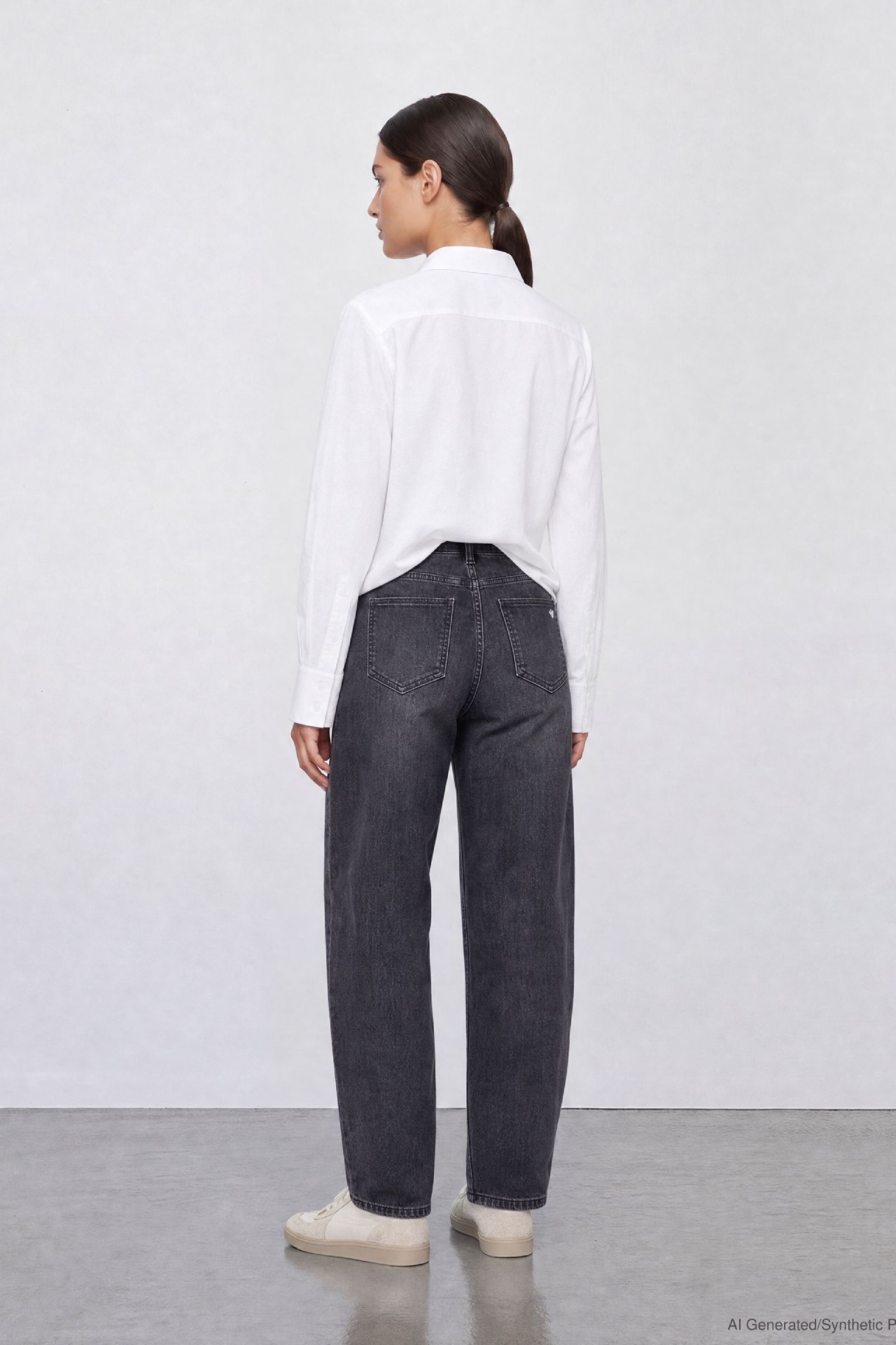 57Ilvy, Barrel-Fit-Jeans, 5-Pocket-Style, O-Shape 
