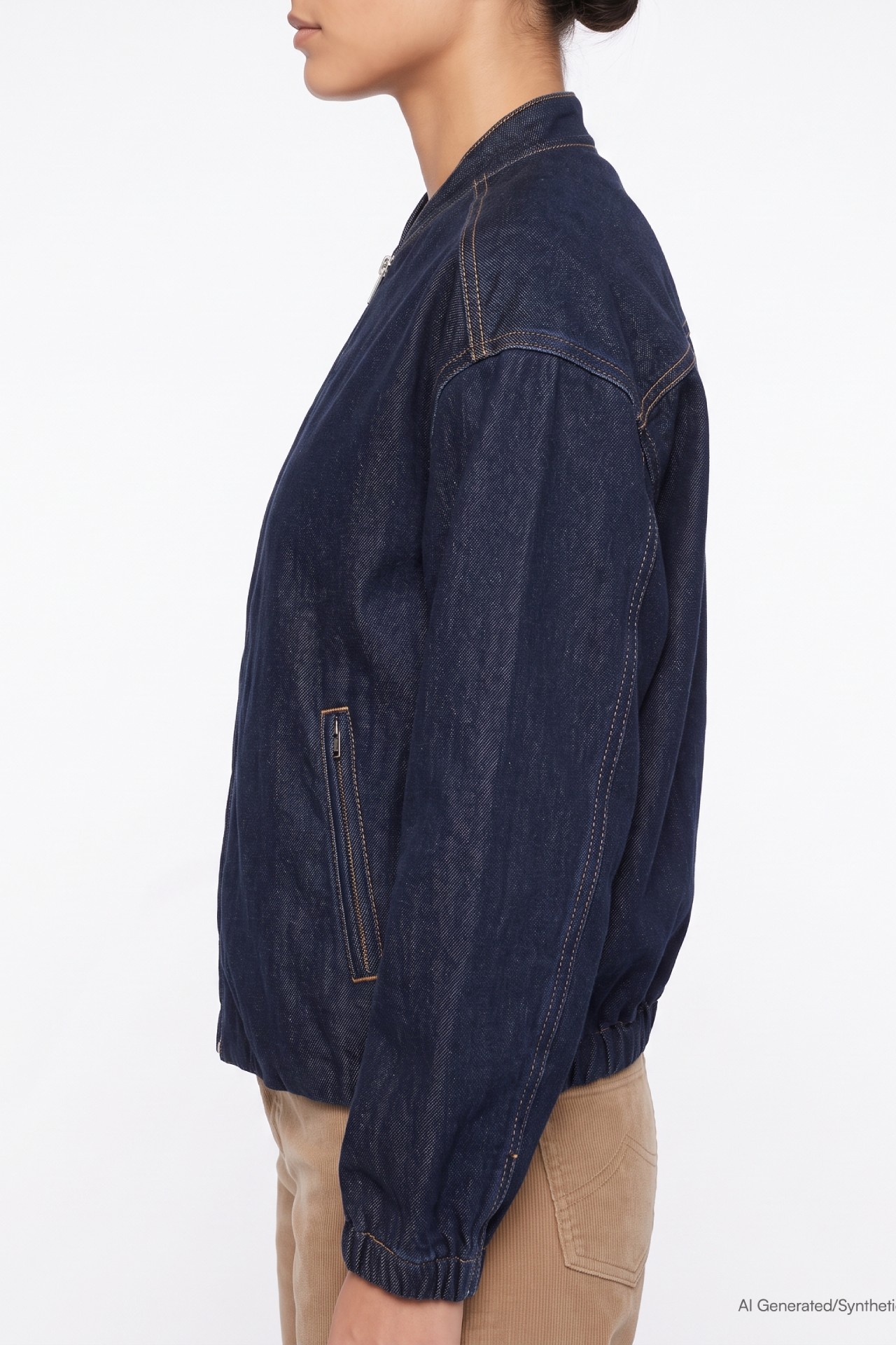 57Jacket, Bomber-Jacke, Oversize, mit Bündchen