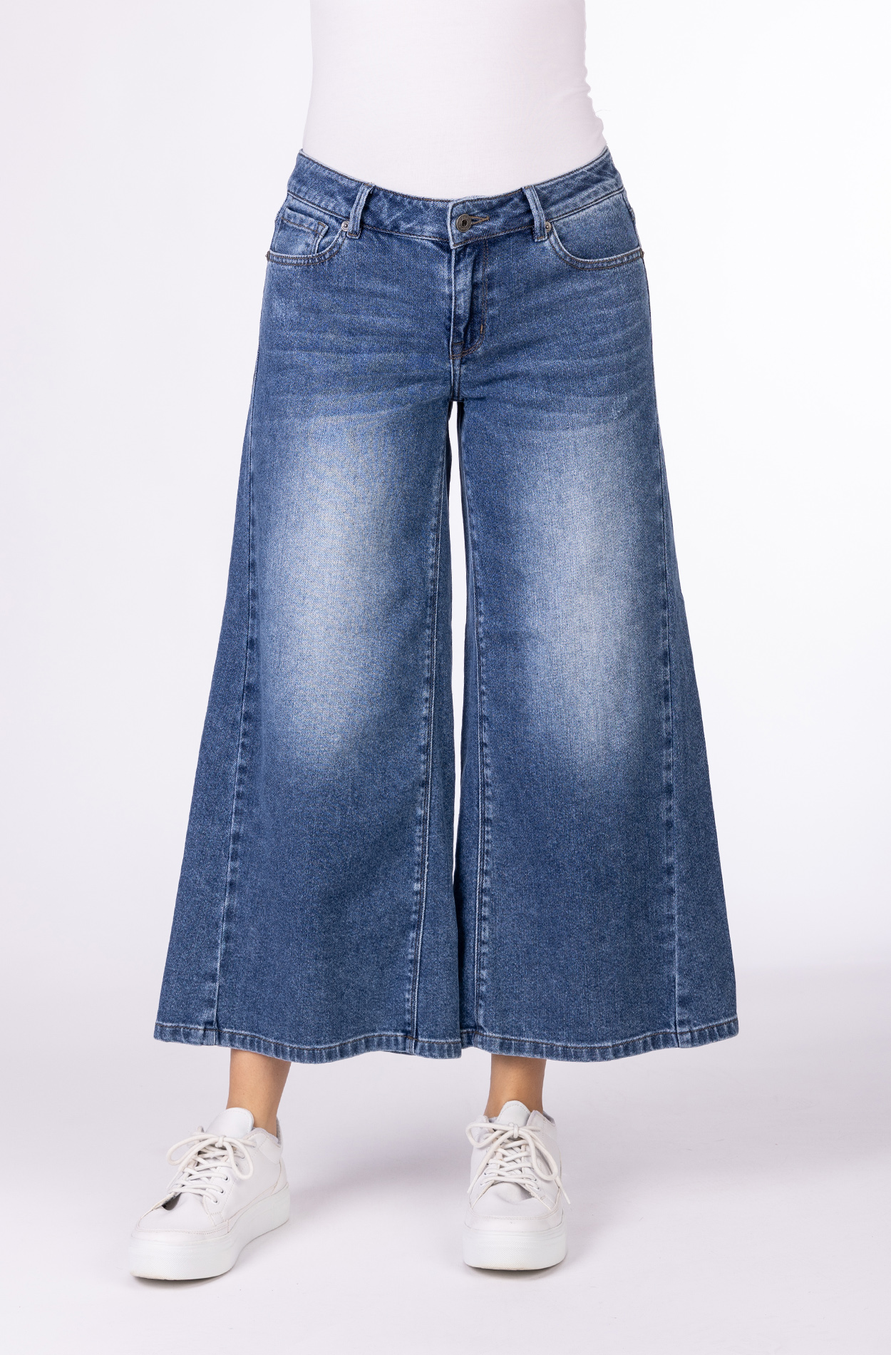 Blue Monkey, Wide-Culotte-Jeans, 57Liora 11620X