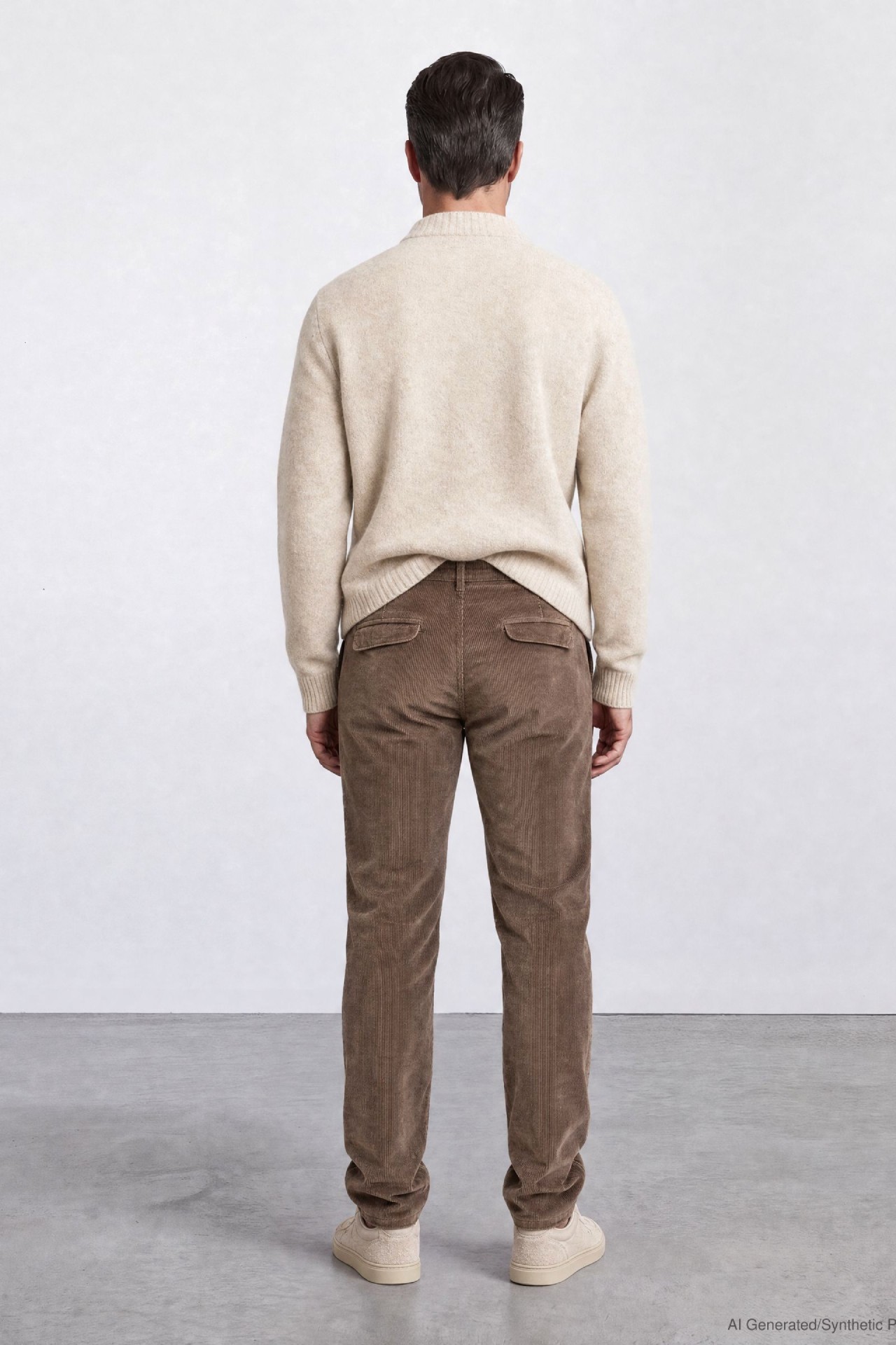 57Theo, Tapered-Fit, Cord-Hose im Chino-Design