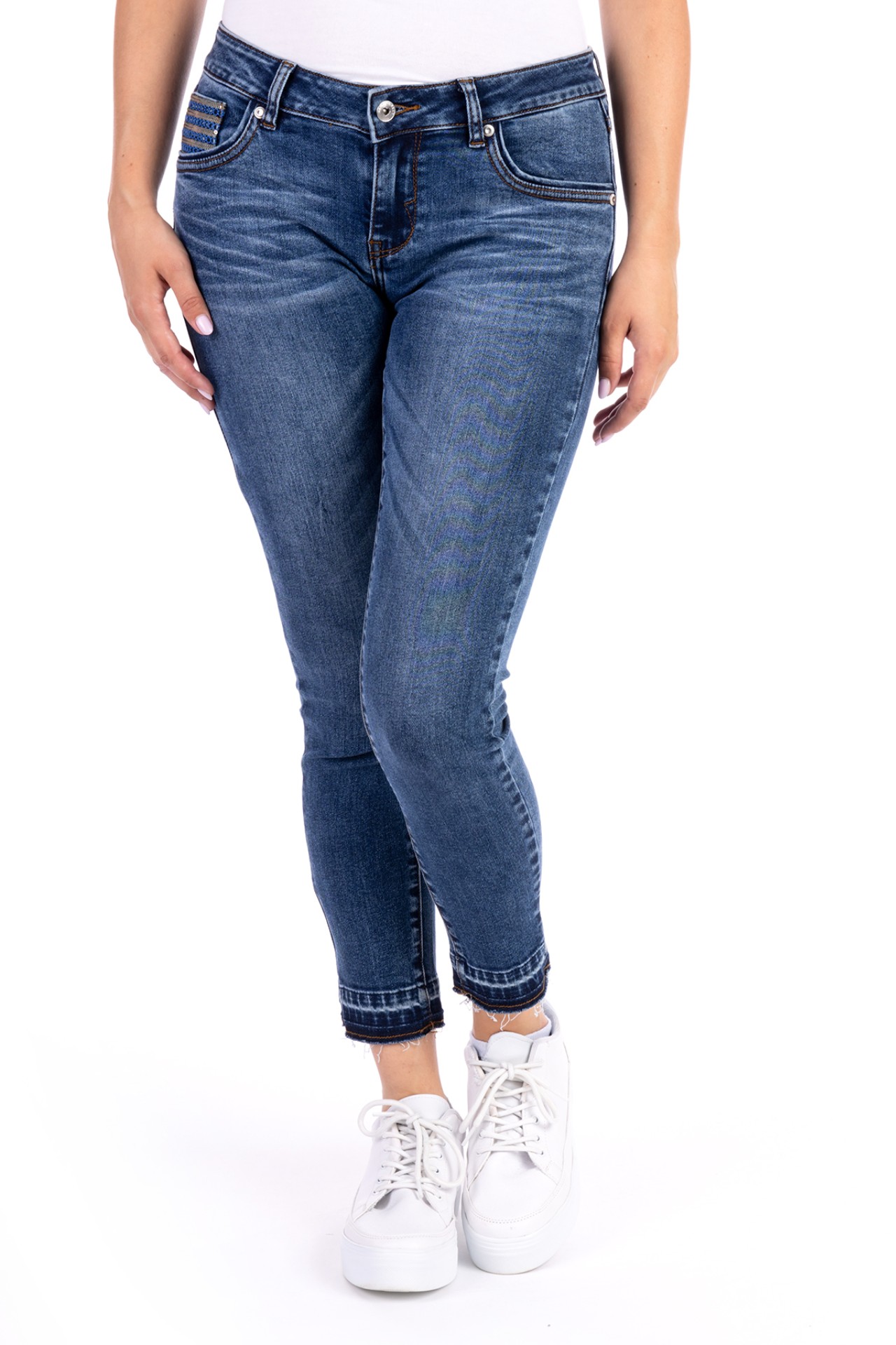 Cherry 11296X | Skinny Fit | Cropped | Blue