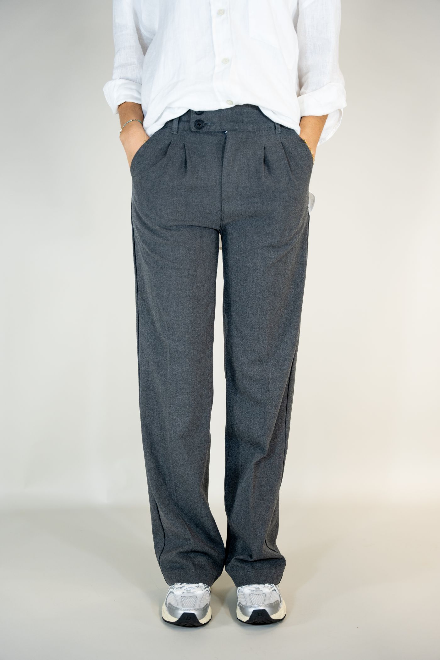 Amelia 30773Y | Wide Leg | Grau und Navy