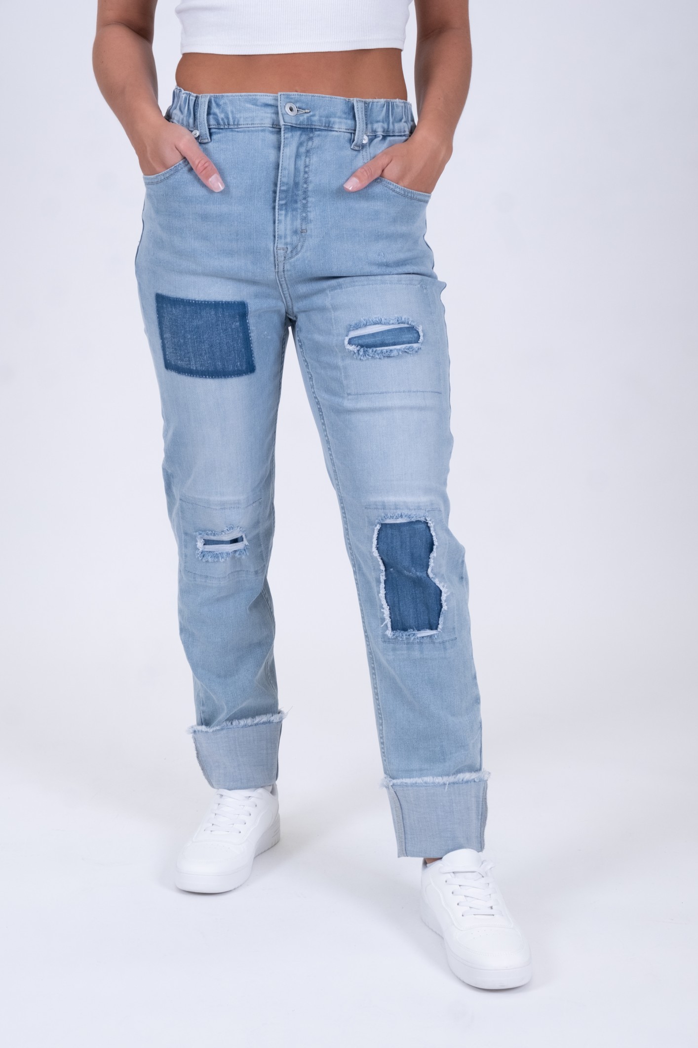 Alma 11491X | Boyfriend Style | Cropped | Light Blue