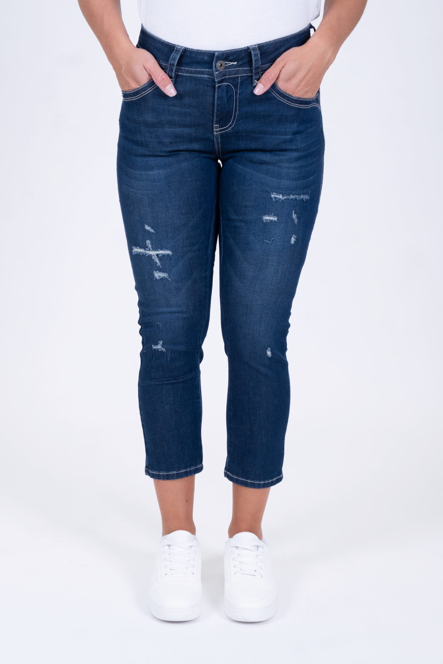 Charlotte 11477X | Slim Fit | 7/8 | Dark Blue Charlotte 11477X | Slim Fit | 7/8 | Dark Blue