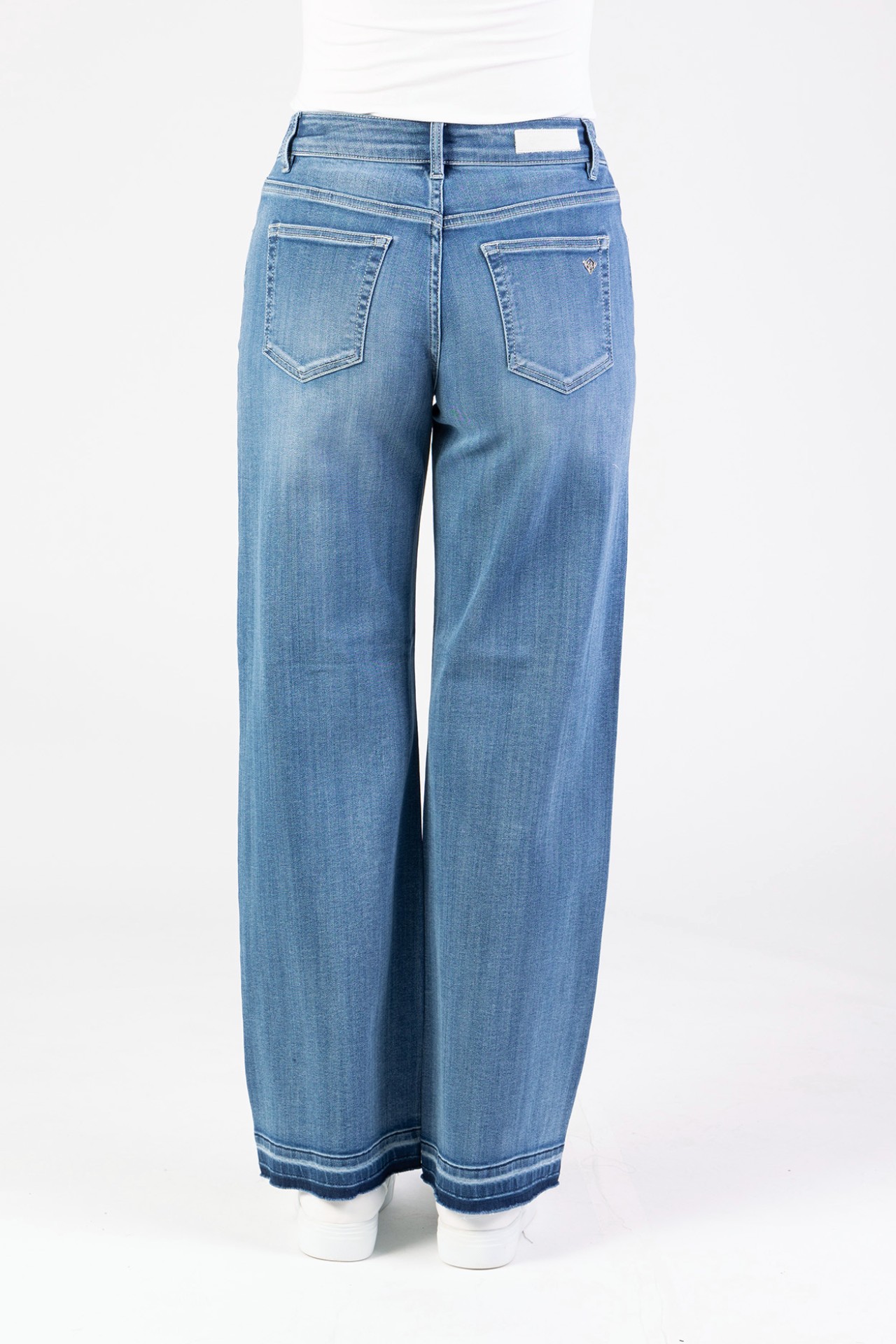 Blue Monkey, Wide-Leg-Jeans, 57Mara 11657Y, Special Hem