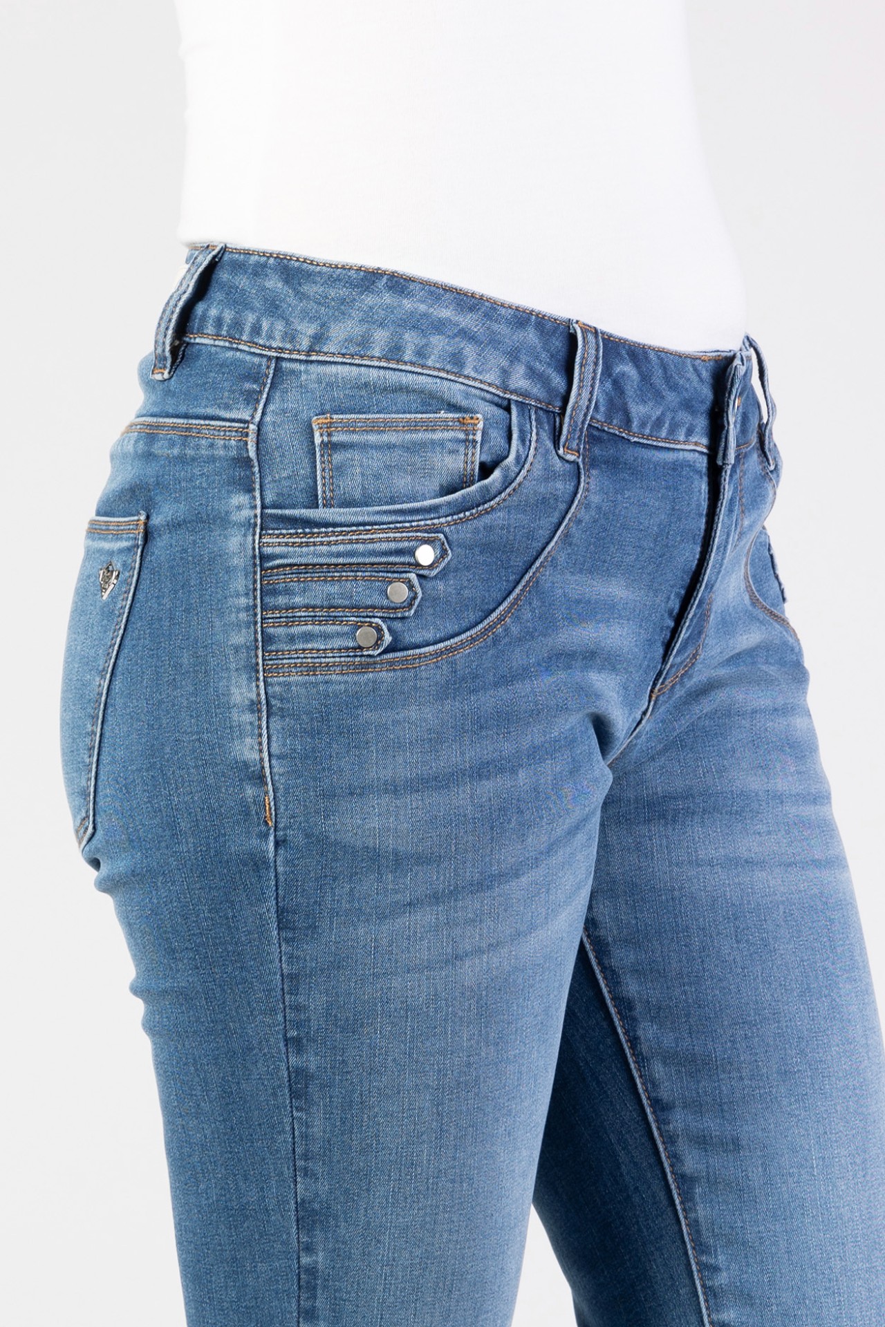 Blue Monkey, Slim-Fit-Jeans, 57Maria 11668Y, Pocket Details