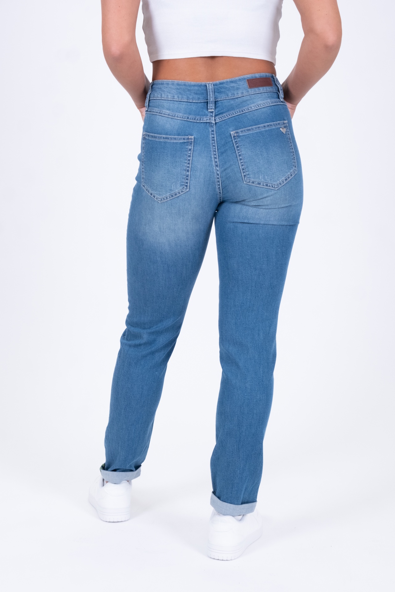 Hannah 30894X | Mom Fit | Jog Denim | Blue