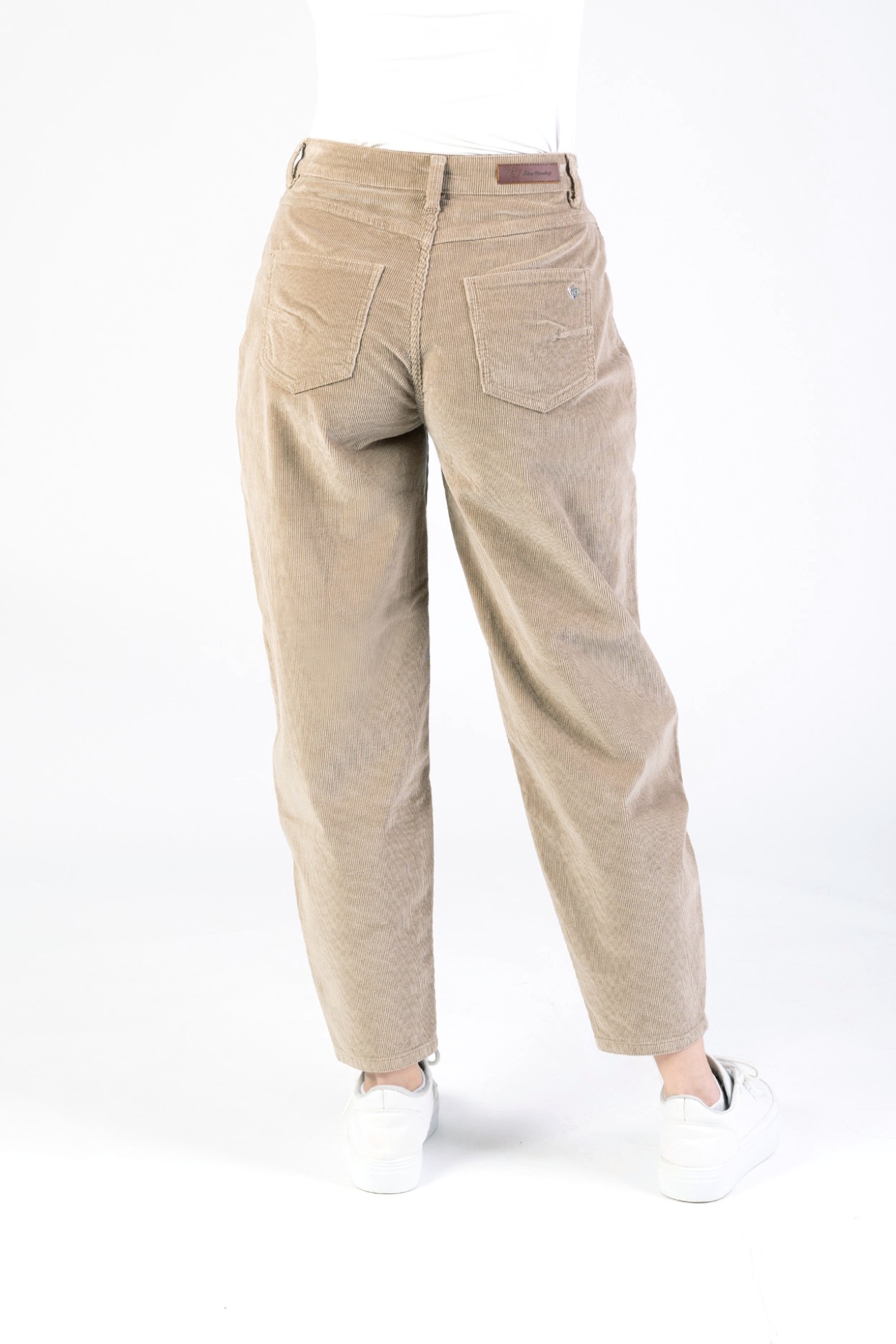 Blue Monkey, Barrel-Fit-Hose, Cord, 57Tina 11667Y, Cropped