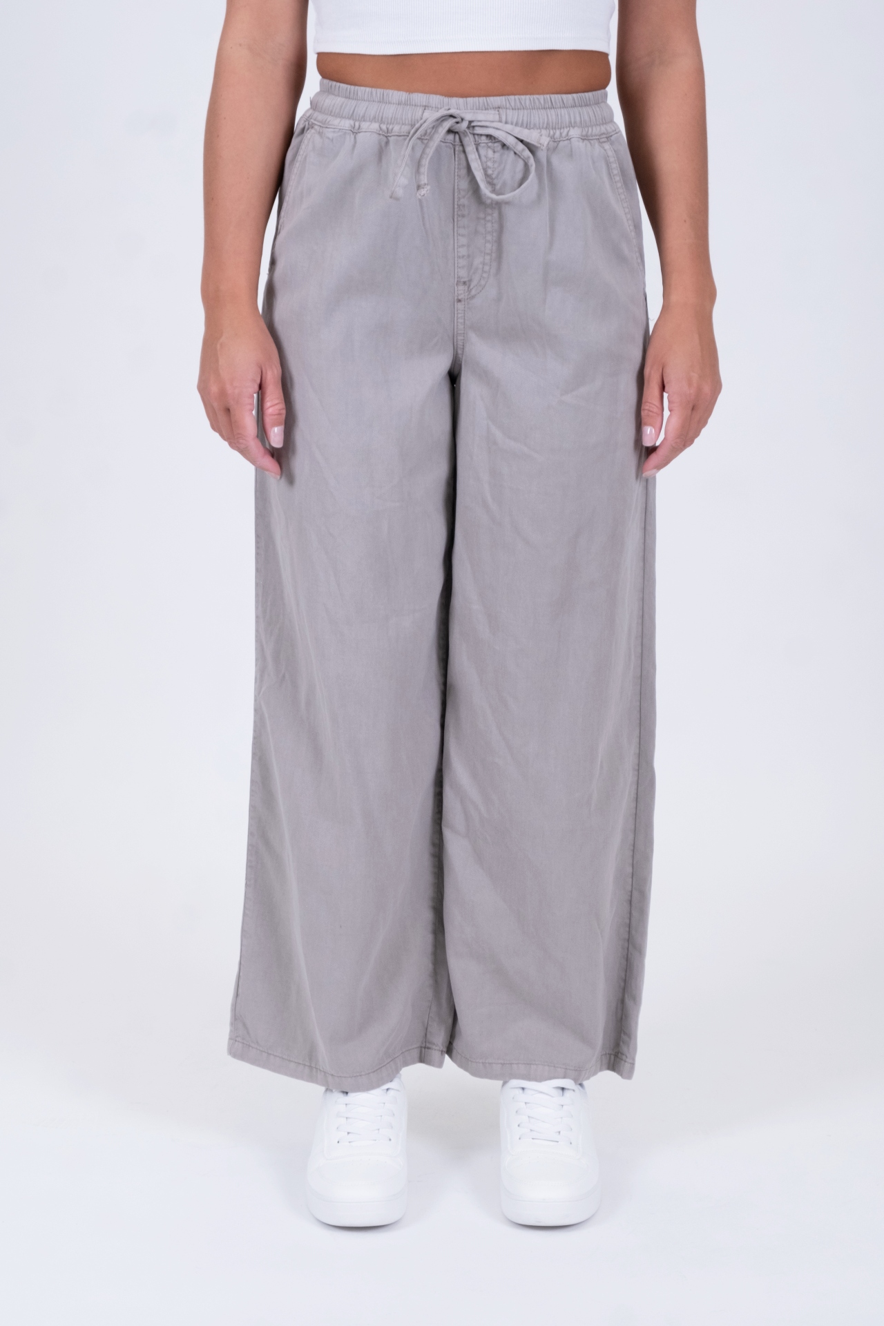 Sara 11486X | Wide Leg | Non Denim | Taupe Sara 11486X | Wide Leg | Non Denim | Taupe