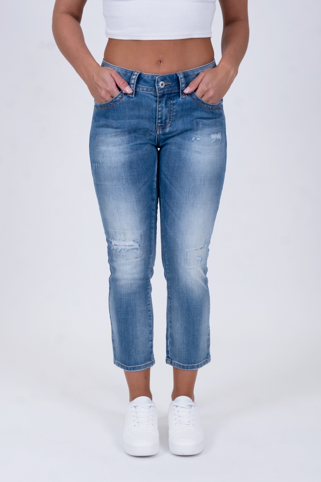 57Charlotte 11506X | Straight Fit | 7/8 | Blue