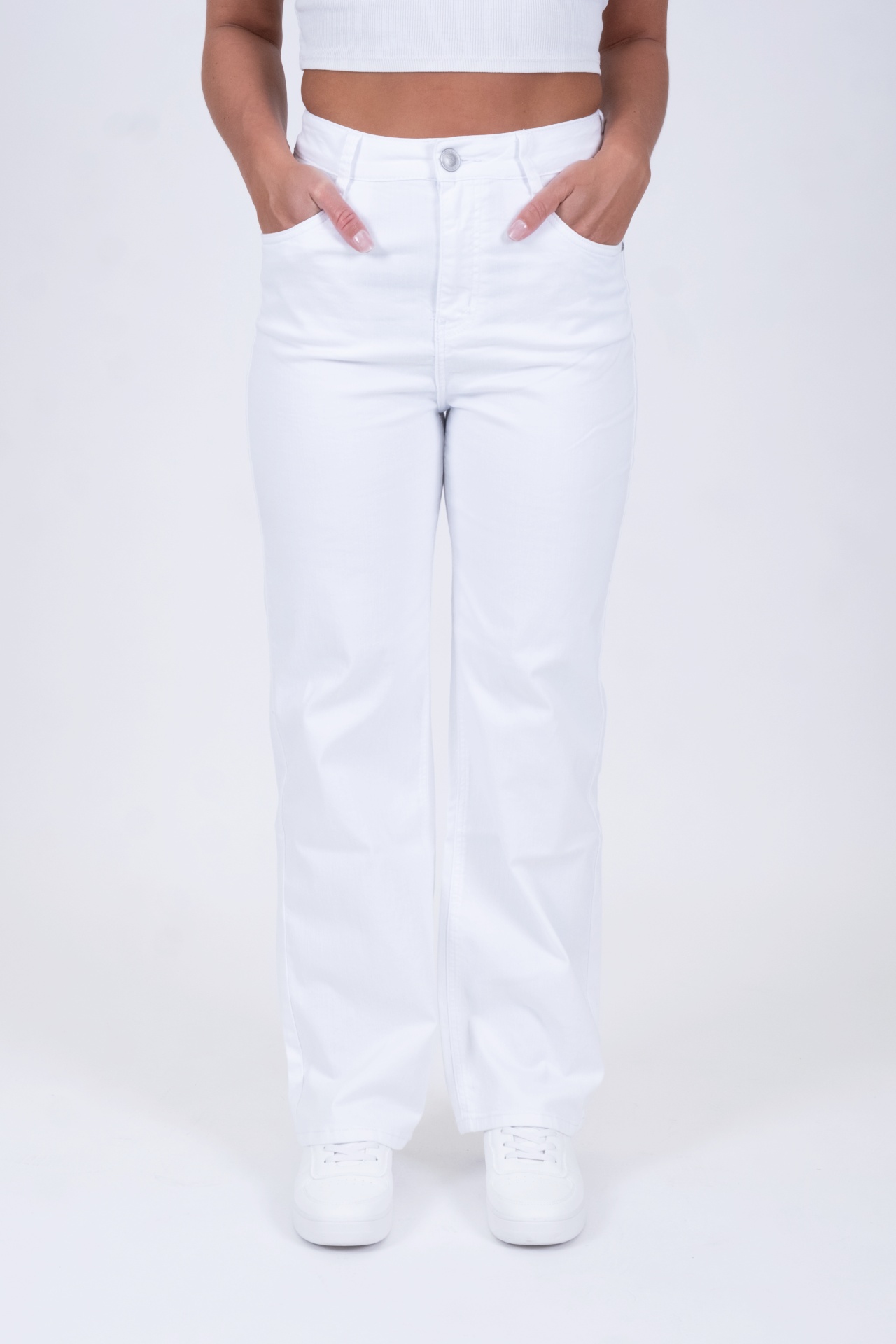 Liz 30875X | Wide Leg | Non-Denim | White Liz 30875X | Wide Leg | Non-Denim | White