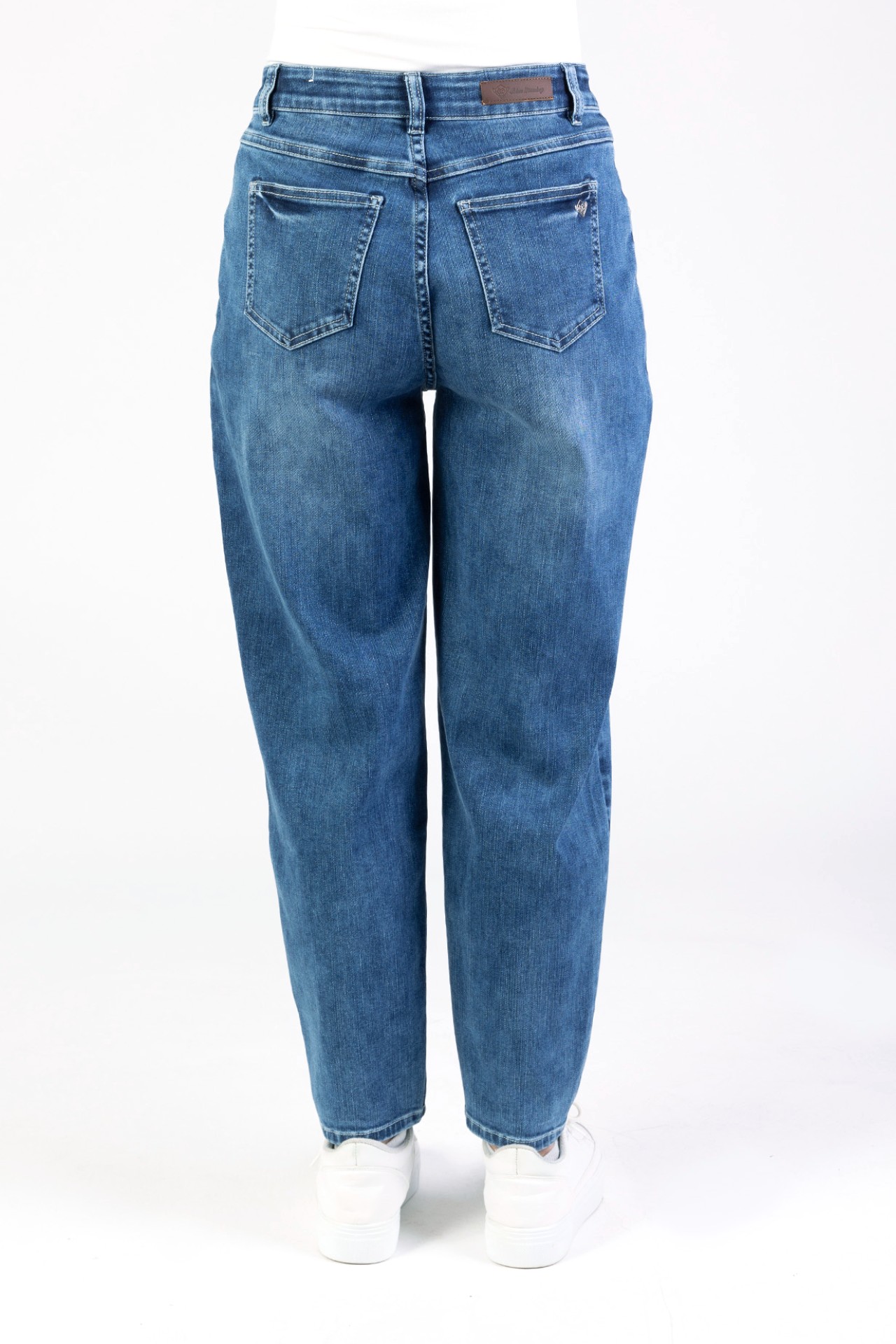 Blue Monkey, Barrel-Fit-Jeans, 57Tina 11622Y, Utility Style, Cropped