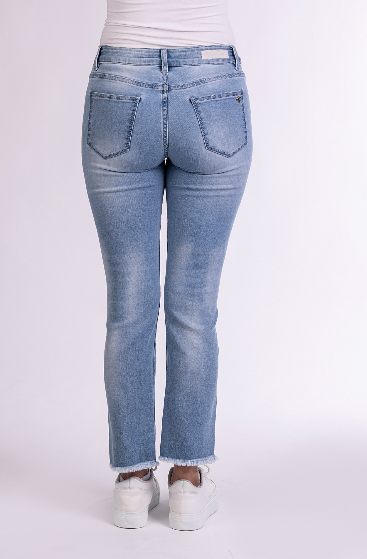 Blue Monkey, Straight-Fit-Jeans, 57Vivi 11610X, Cropped
