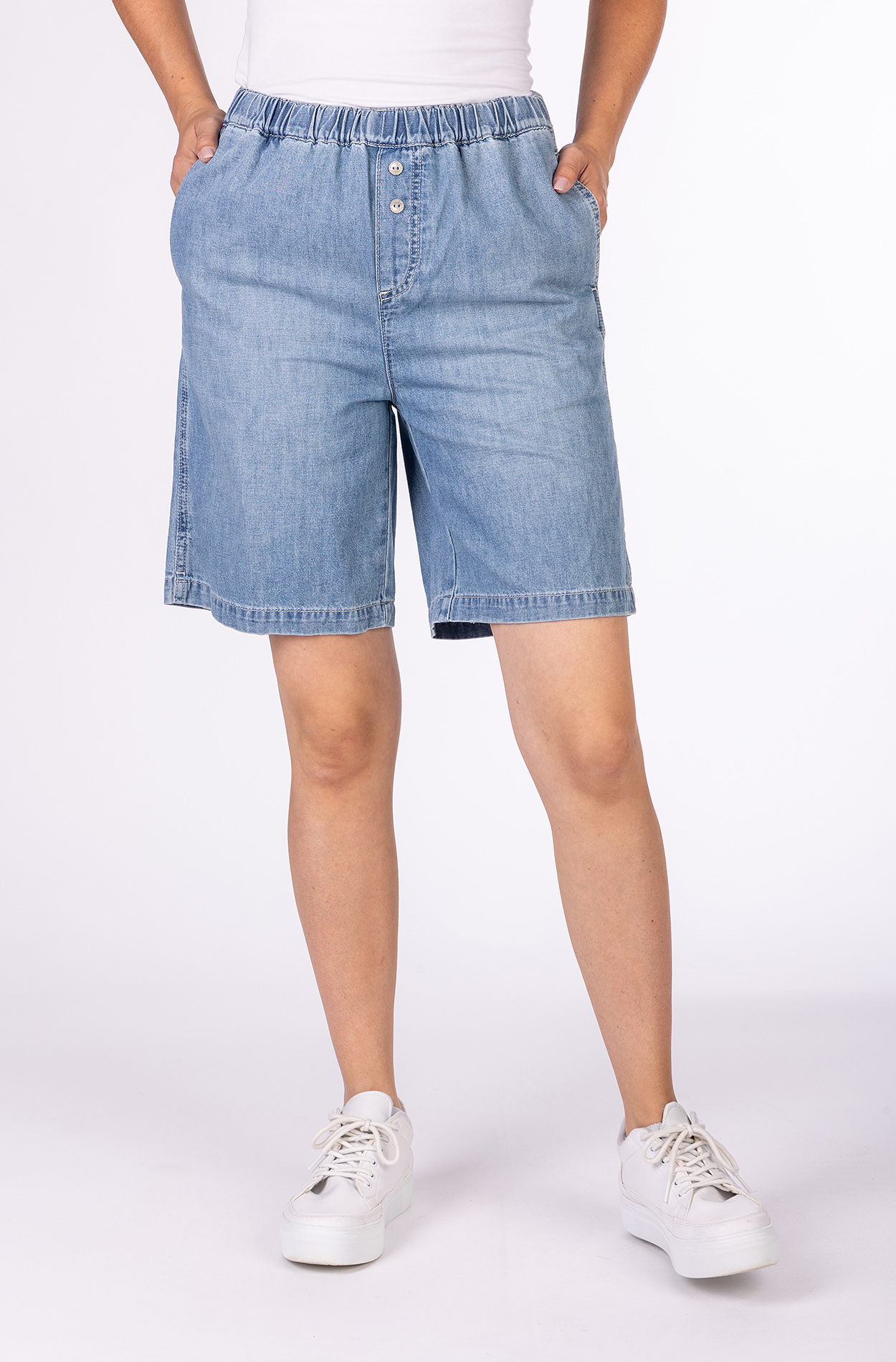 57Nancy 31009X | Shorts | Elastic Waist | Blue 