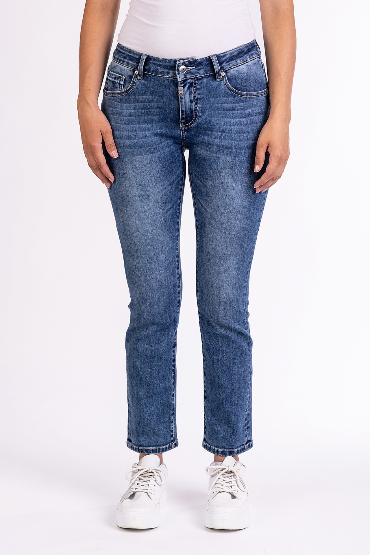 57Vivi 11609X | Straight Fit | Cropped | Blue