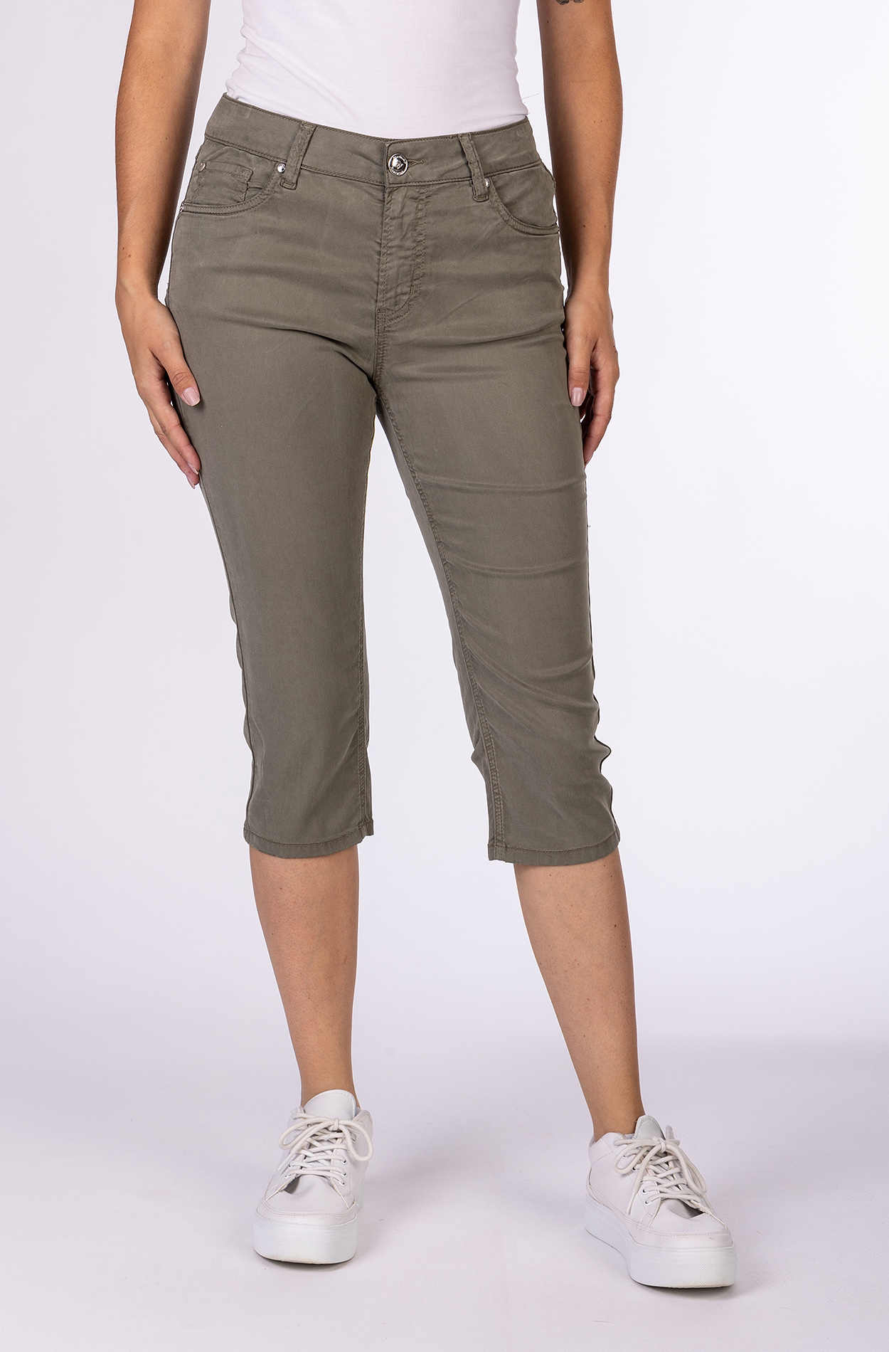 57Hannah 31019X | Olive & Candy Pink | Capri