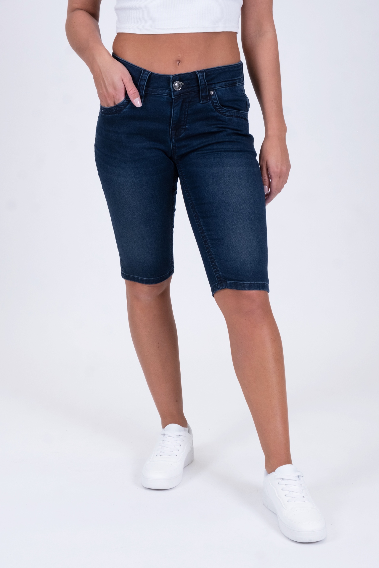 Melody 30887X | Shorts | Jog Denim | Dark Blue Melody 30887X | Shorts | Jog Denim | Dark Blue