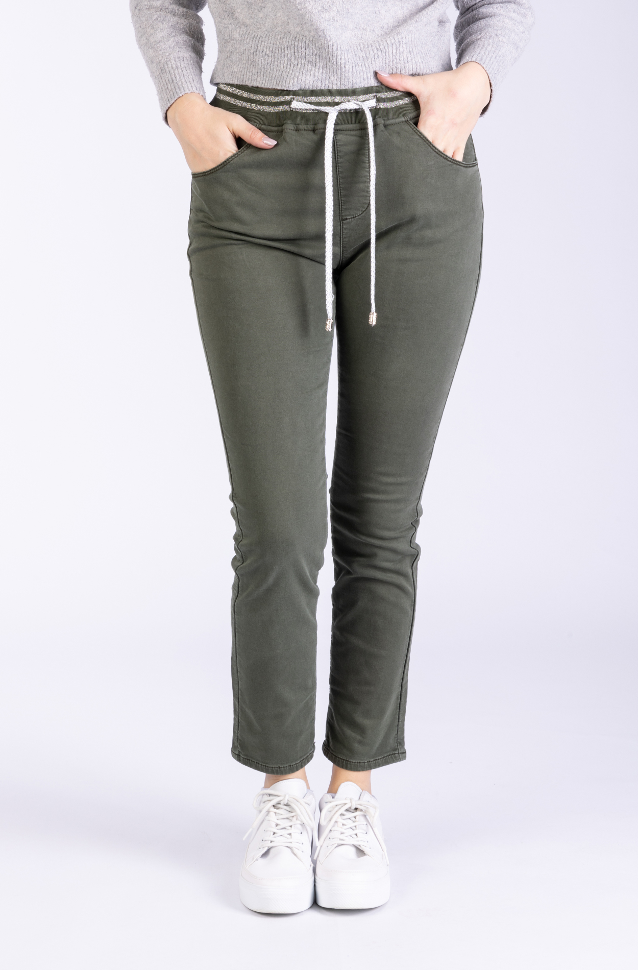 Cici11375haas0002bluemonkey Cici 11375Y - Non Denim/Jogpant/Shining Silver Details