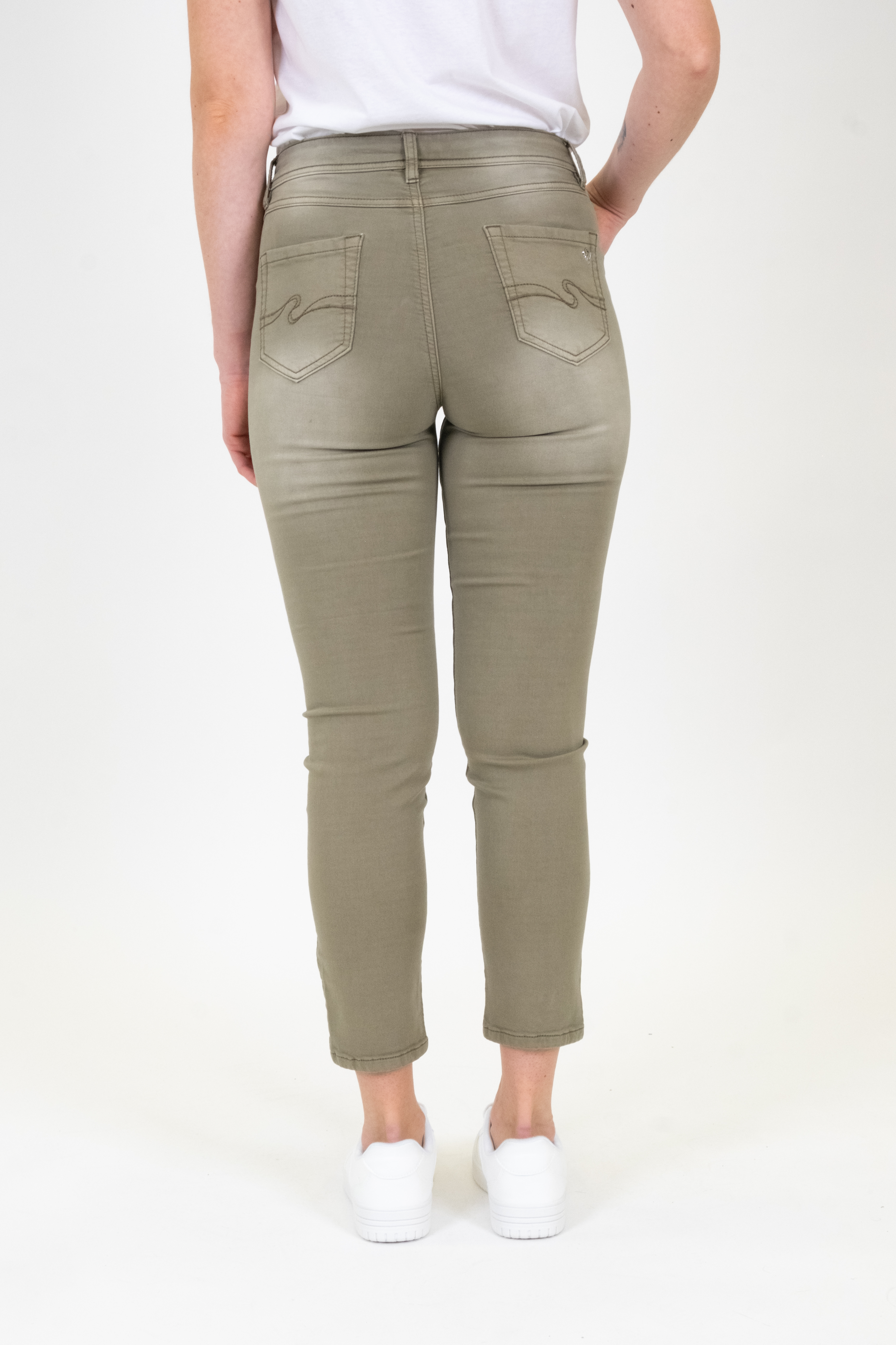 57Ava 30958Y | Slim Fit | High Ankle | Khaki