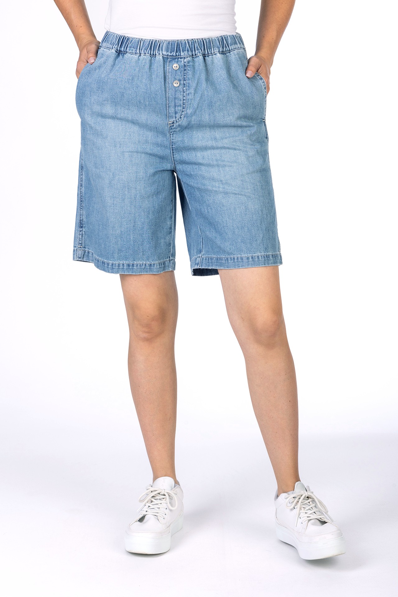 57Nancy 31009X | Shorts | Elastic Waist | Blue 