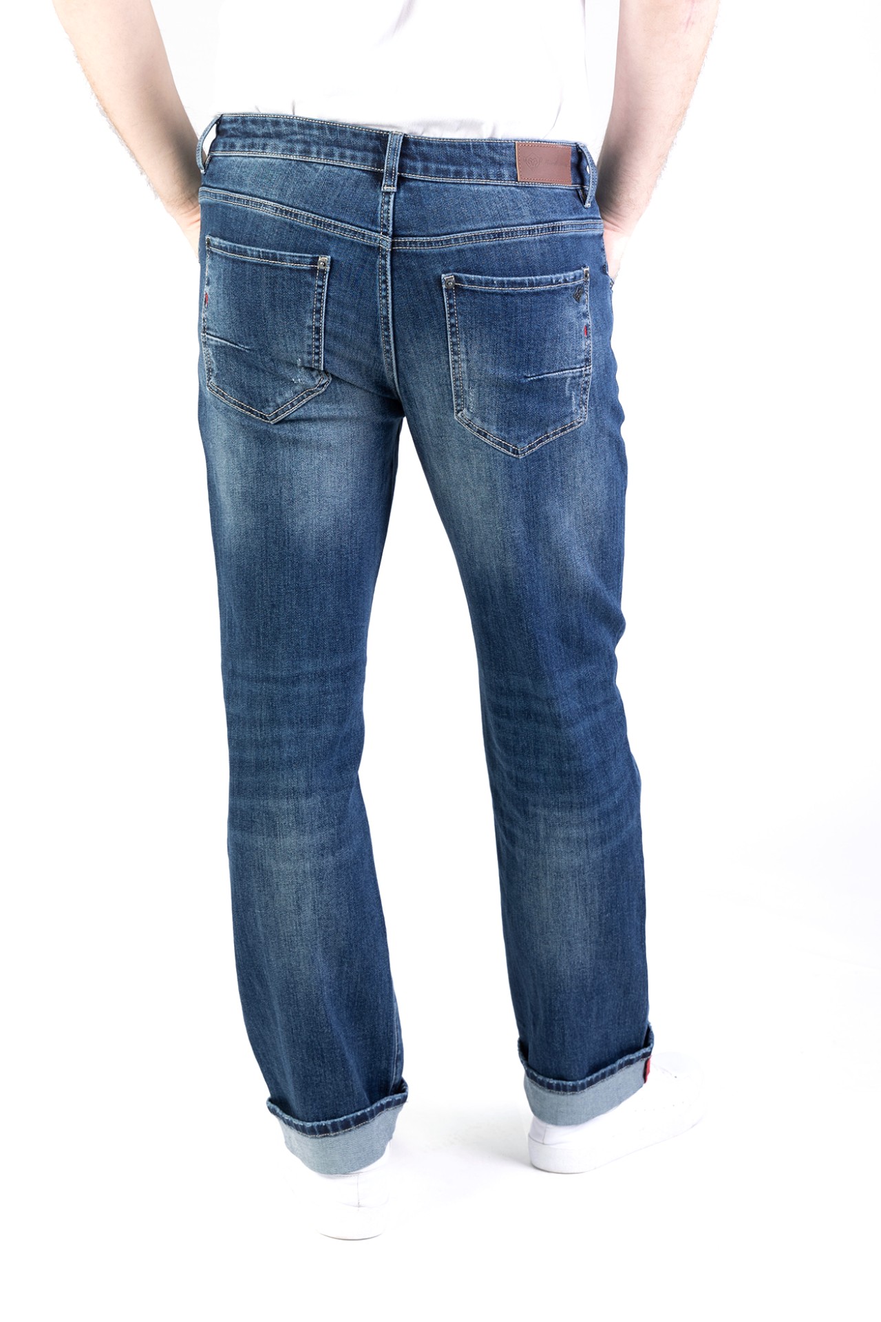 Blue Monkey, Straight-Fit-Jeans, 57Jack 40142Y, Kontrastnähte