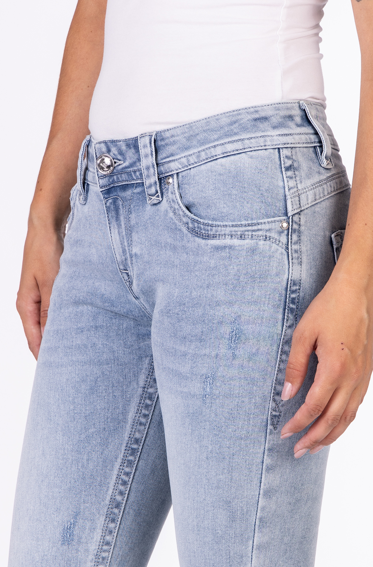 7Charlotte 31011X | 7/8 | Skinny Fit | Light Blue 