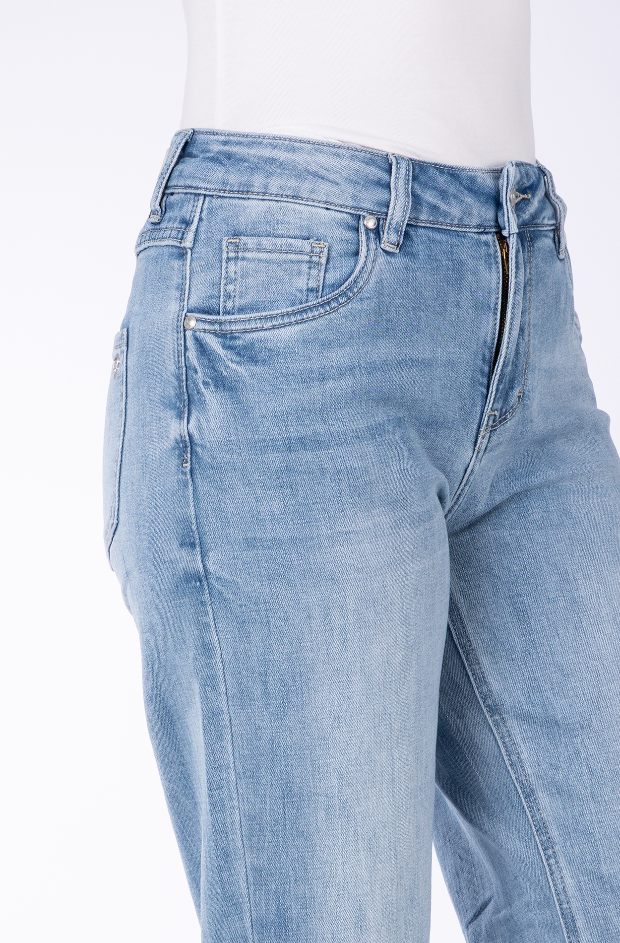 57Zoe 30979B | Basic |Straight Wide Leg | Light Blue