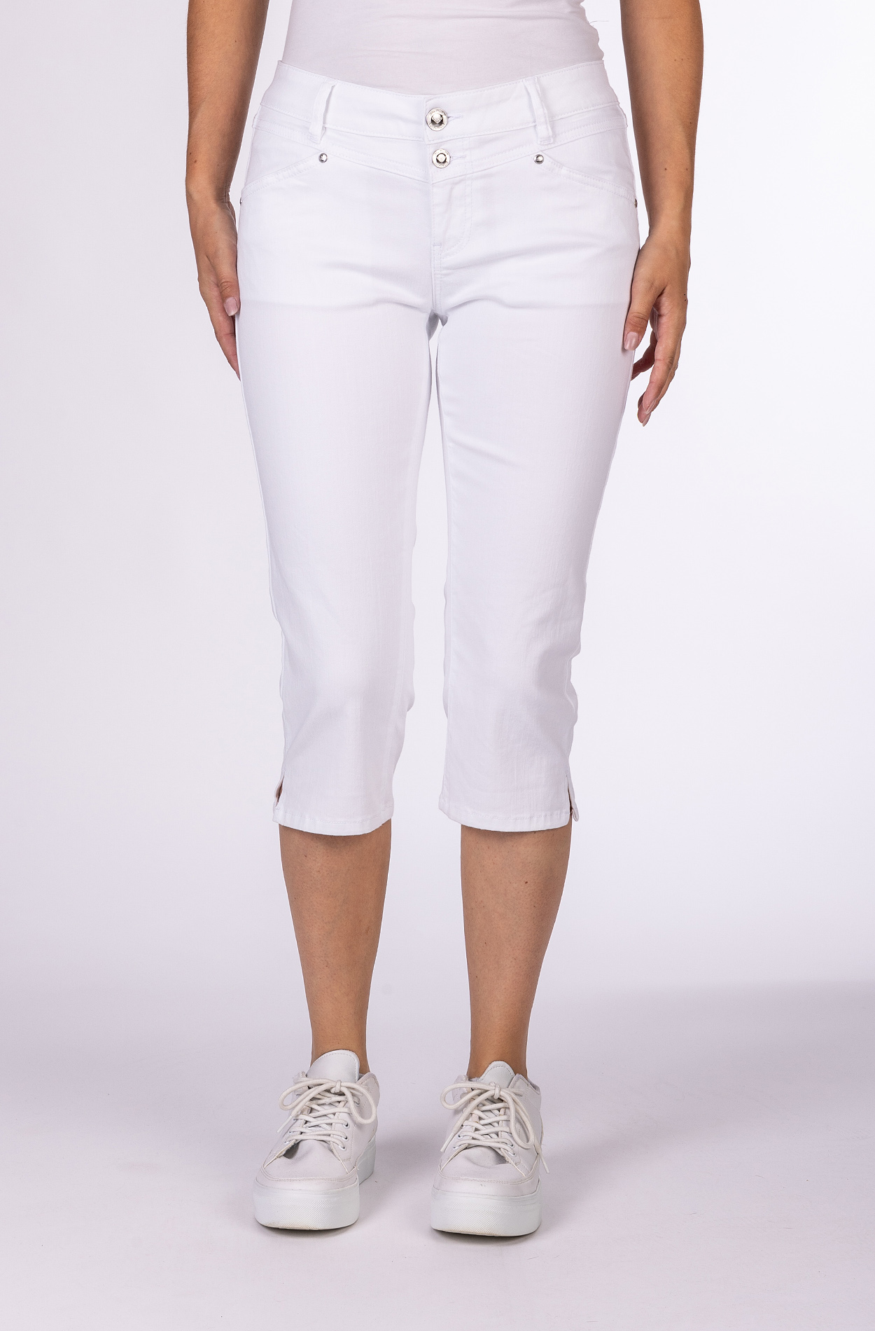 57Sandy 31018X | Slim Fit | Capri | White