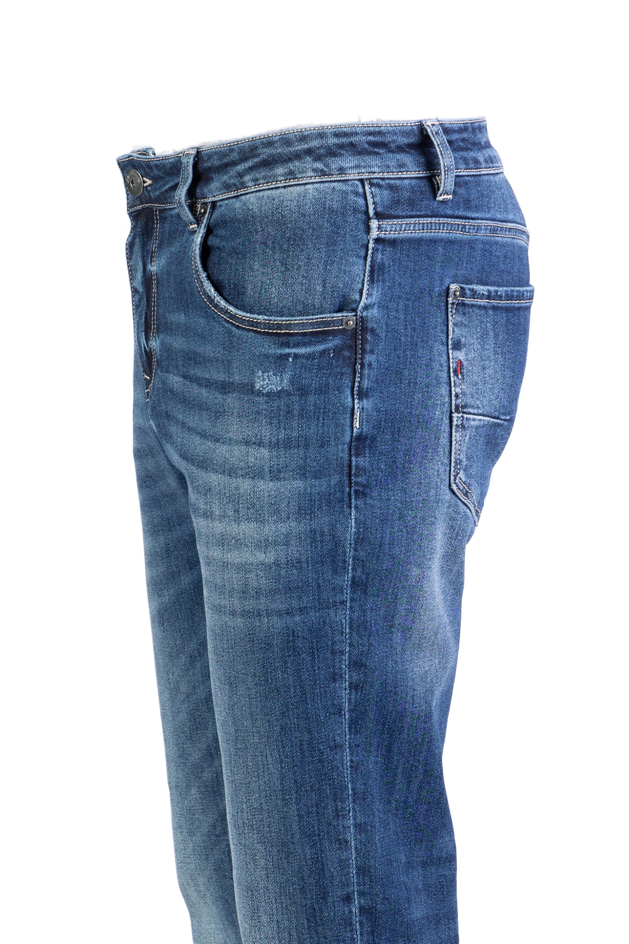 Blue Monkey, Straight-Fit-Jeans, 57Jack 40142Y, Kontrastnähte